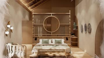 Habitación doble Deluxe, balcón | Escritorio y wifi gratis