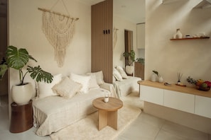 Deluxe Villa, 1 Bedroom, Private Pool, Pool View | Living area - Villa Casadou By Orivista 6min to Beach (Pecatu)