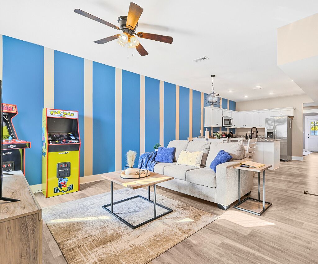 Smart TV, video games, foosball