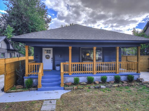 Walk to Plaza District · Modern 2BR Home near downtown and state fairgrounds.