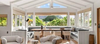 Steps to Hanalei Beach- Brand New 5 BR EPIC Views