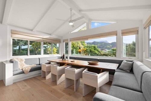 Steps to Hanalei Beach- Brand New 5 BR EPIC Views