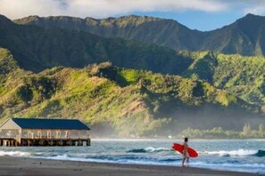 Sun loungers, beach towels