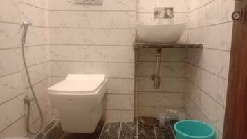 Shower, toilet paper