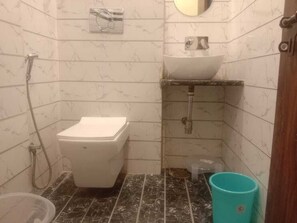 Shower, toilet paper