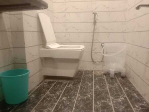 Shower, toilet paper