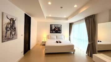 2 slaapkamers, een strijkplank/strijkijzer, internet, beddengoed