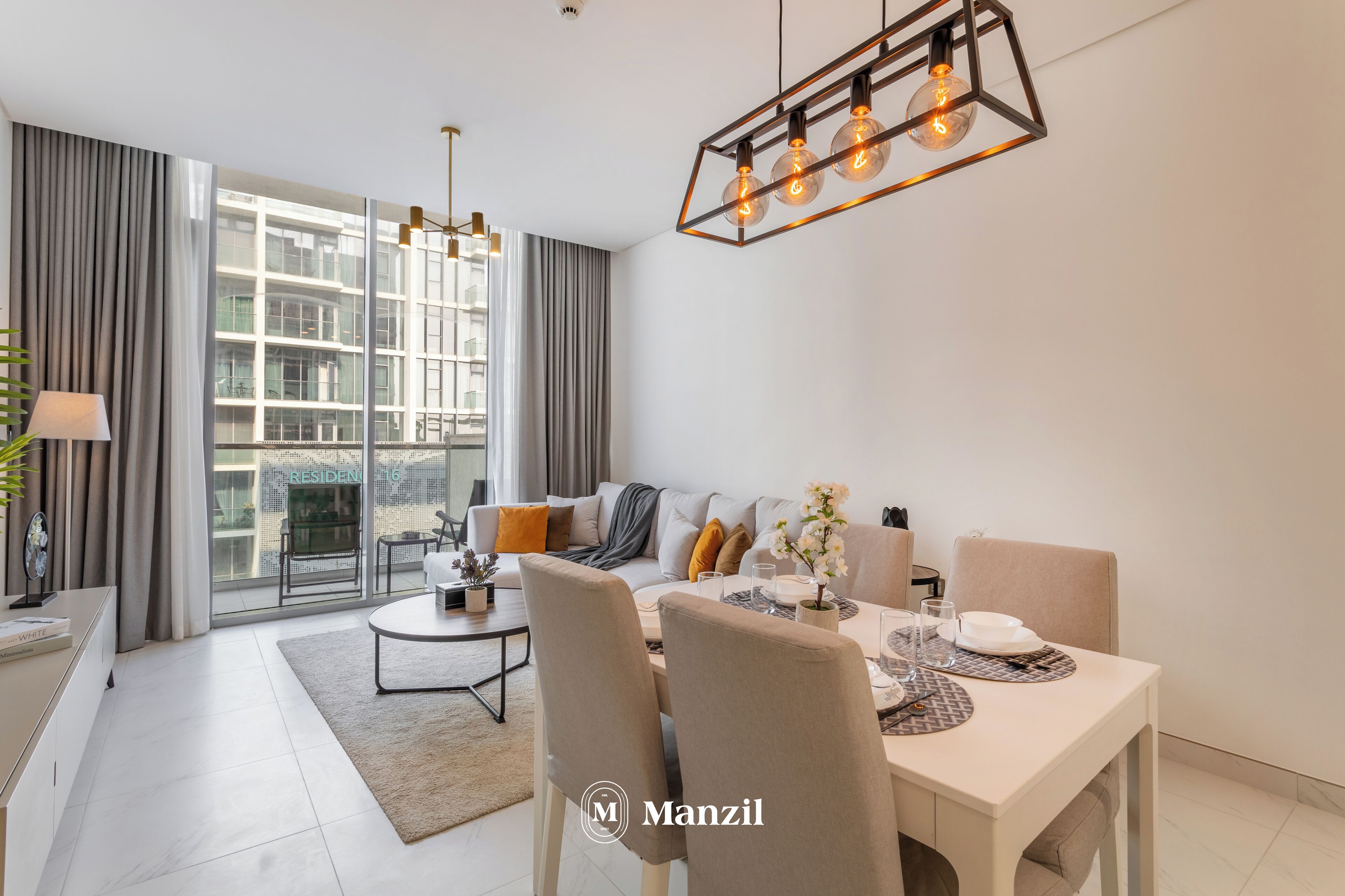 Luxury-Apartment, Balkon, Blick auf die Lagune | Wohnzimmer