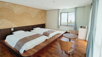 Skrivebord, wi-fi (inkludert) og sengetøy