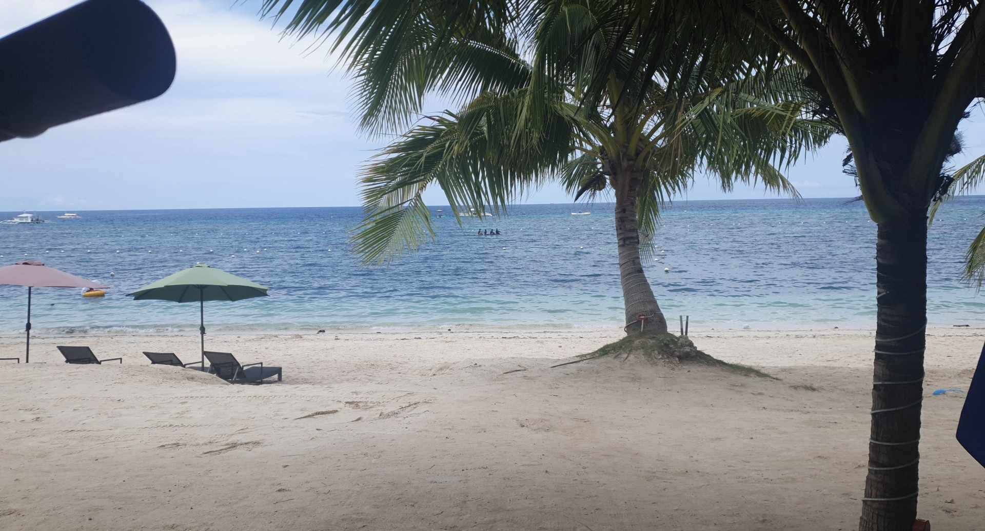 On the beach, white sand, beach bar
