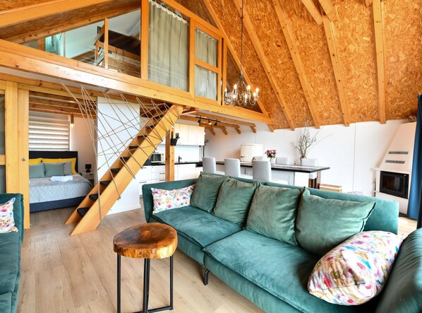 Living room - Plivanje u Zalazak Sunca - Three Bedroom House (Barilović)