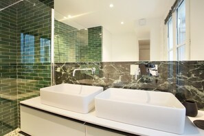 Shower, hair dryer