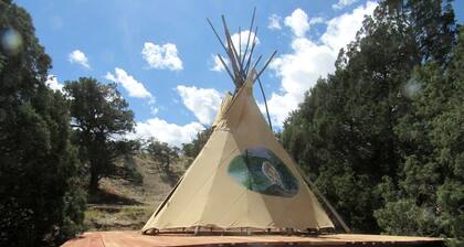 Pet Friendly Mountain Tipi for Glamping in Salida, Colorado