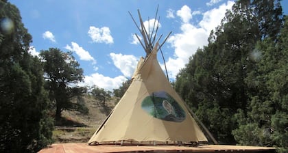 Pet Friendly Mountain Tipi for Glamping in Salida, Colorado