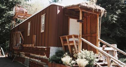 Eco Friendly Safari Tent with a Creek View in Forks, Washington, near the Hoh Rainforest