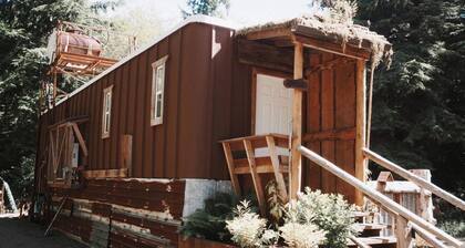 Eco Friendly Safari Tent with a Creek View in Forks, Washington, near the Hoh Rainforest