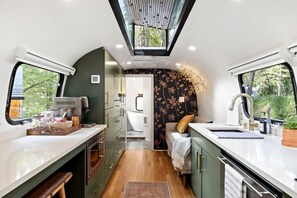 Interior - Glamping Getaway in Pisgah Forest in this Lovely Airstream Rental in North Carolina (Pisgah Forest)