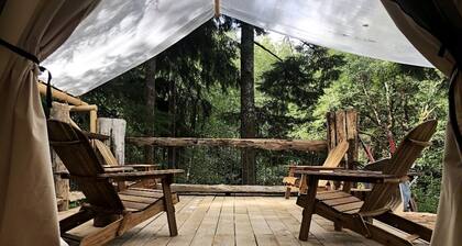 Pet-Friendly Safari Tent in Forks, near The Butchart Gardens, Perfect for a Weekend to Disconnect