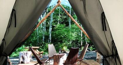 Romantic Safari Tent in Forks, Washington, Perfect for a Relaxing Weekend Getaway to Ruby Beach, WA
