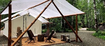 Romantic Safari Tent in Forks, Washington, Perfect for a Relaxing Weekend Getaway to Ruby Beach, WA