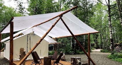 Romantic Safari Tent in Forks, Washington, Perfect for a Relaxing Weekend Getaway to Ruby Beach, WA