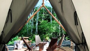 Unclassified image, 3 of 9, button - Romantic Safari Tent in Forks, Washington, Perfect for a Relaxing Weekend Getaway to Ruby Beach, WA (Forks)