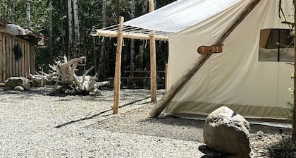Spacious and Pet Friendly Safari Tent on a Glamping Resort in the Pacific Northwest, WA