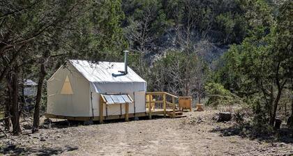 Cozy Safari Tent in Bandera for Romantic Getaways to Texas Hill Country
