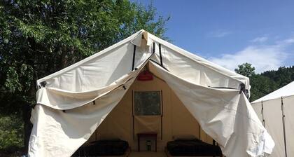 Glamping Escape in Sturgis, South Dakota, in Lovely Safari Tent Rental for Two