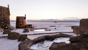 Utendørs boblebad