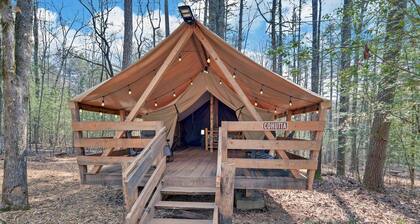 Pet-Friendly Glamping Retreat: Safari Tent Getaway in Suches, Georgia