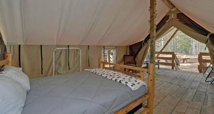 Pet-Friendly Glamping Retreat: Safari Tent Getaway in Suches, Georgia