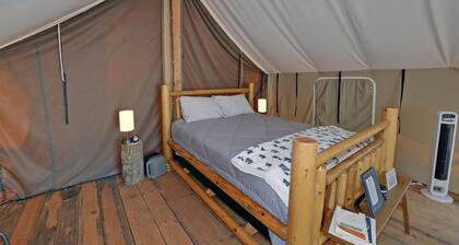 Pet-Friendly Glamping Retreat: Safari Tent Getaway in Suches, Georgia