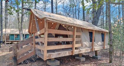 Pet-Friendly Glamping Retreat: Safari Tent Getaway in Suches, Georgia