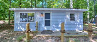 Lake Michigan Retreats in this Charming Cabin Rental with Fire-Pit