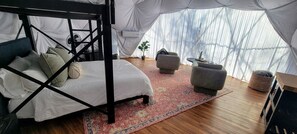 Bed sheets - Experience Luxury Underneath the Stars: Geodesic Dome Near Capitol Reef National Park, UT (Wayne County)