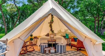 Charming Tent with Fire Fit and Barbecue in Saint Croix Falls, Wisconsin