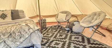 1 bedroom, desk, iron/ironing board, travel crib