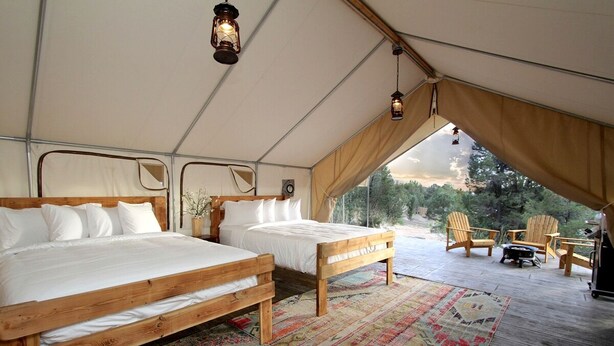 1 bedroom, WiFi, bed sheets - Zion National Park Rentals for Glamping in Utah (Orderville)
