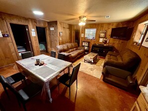 Interior - Family Style Glamping in Pet-Friendly Rental at Lake Godstone, Texas (Graford)