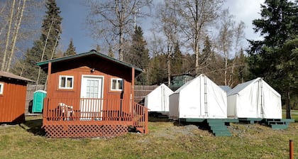 Rustic and Cozy Cabin Rental with Bunk Beds near Kenai Lake, Alaska