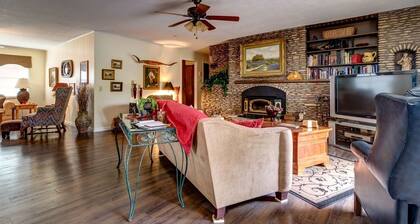 Lovely Cottage Rental with Waterfall on San Gabriel River near Austin, Texas