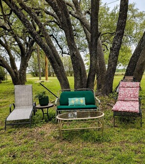 Property grounds - Lovely Cottage Rental with Waterfall on San Gabriel River near Austin, Texas (Georgetown)