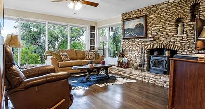Romantic Luxury Cottage Rental for Two with Fireplace in Texas Hill Country
