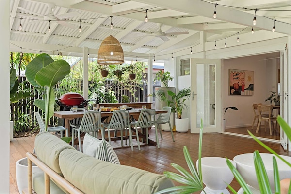 Spacious deck perfect for morning coffee or evening drinks.