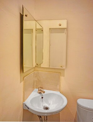 Standard Double Room | Bathroom | Shower, towels, soap, shampoo