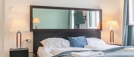 Apartamento básico | Ferros/tábuas de passar roupa, Wi-Fi de cortesia