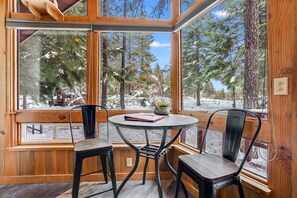 Dining - Bright and Open Cabin with Huge Windows near Hood River, Washington (Trout Lake)