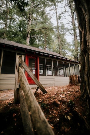 Exterior - Rustic, Pet Friendly Cabin on the Hudson River, Perfect for a Glamping Weekend in the Adirondacks (Corinth)