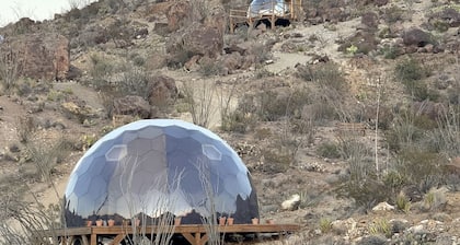 Romantic and Unique Geo Dome Perfect for Stargazing and a Weekend of Exploring Terlingua Ghost Town